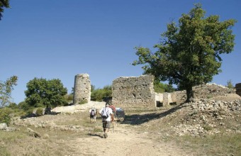 Le camp de César. Cette ancienne ville antique s’étend sur dix-huit hectares.