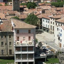 La terrasse du siège de l’Union Sportive.